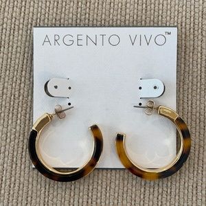 Argento Vivo  hoop earrings. New